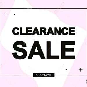 Clearance sale on all items